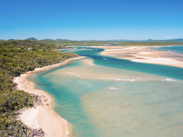 Aerial view of the Seventeen Seventy River