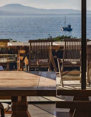 ocean views from Cooinda dining room