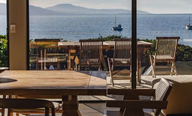 ocean views from Cooinda dining room