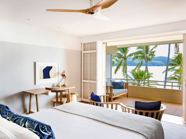 A serene ocean-view room overlooking endless blue horizons.