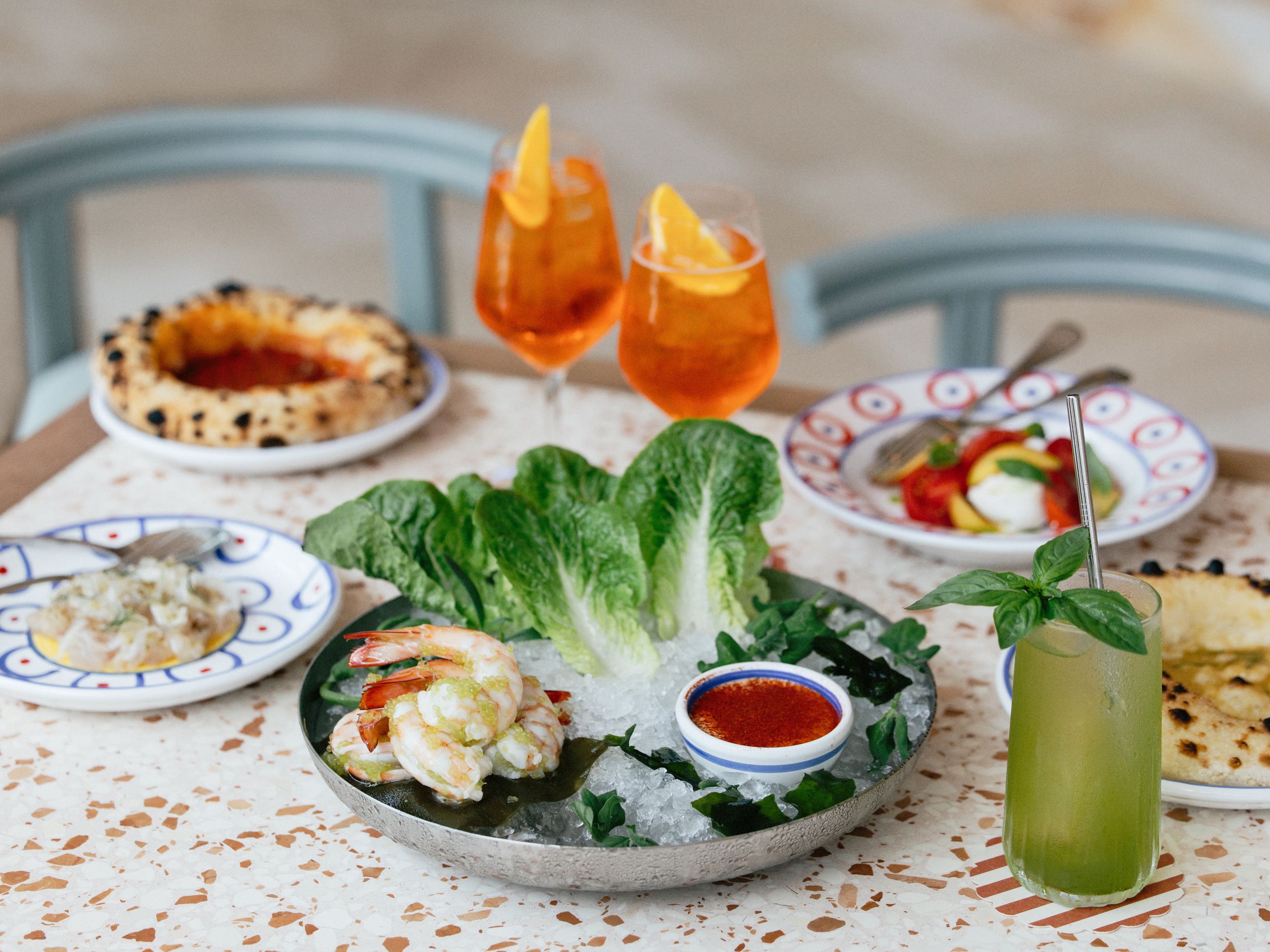 a table spread at Cibaria Noosa