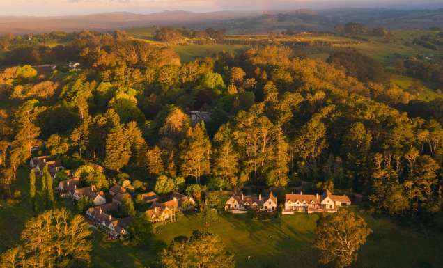 aerial of Ardour Milton Park Bowral in winter