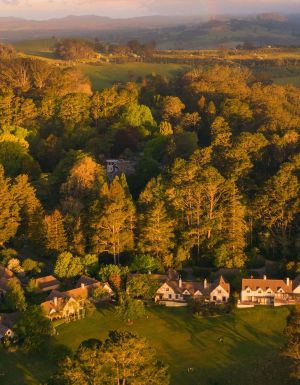 aerial of Ardour Milton Park Bowral in winter