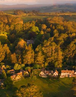 aerial of Ardour Milton Park Bowral in winter