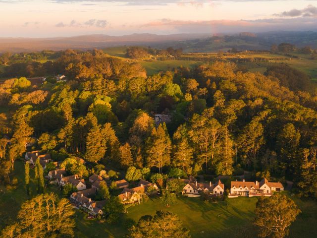 aerial of Ardour Milton Park Bowral in winter
