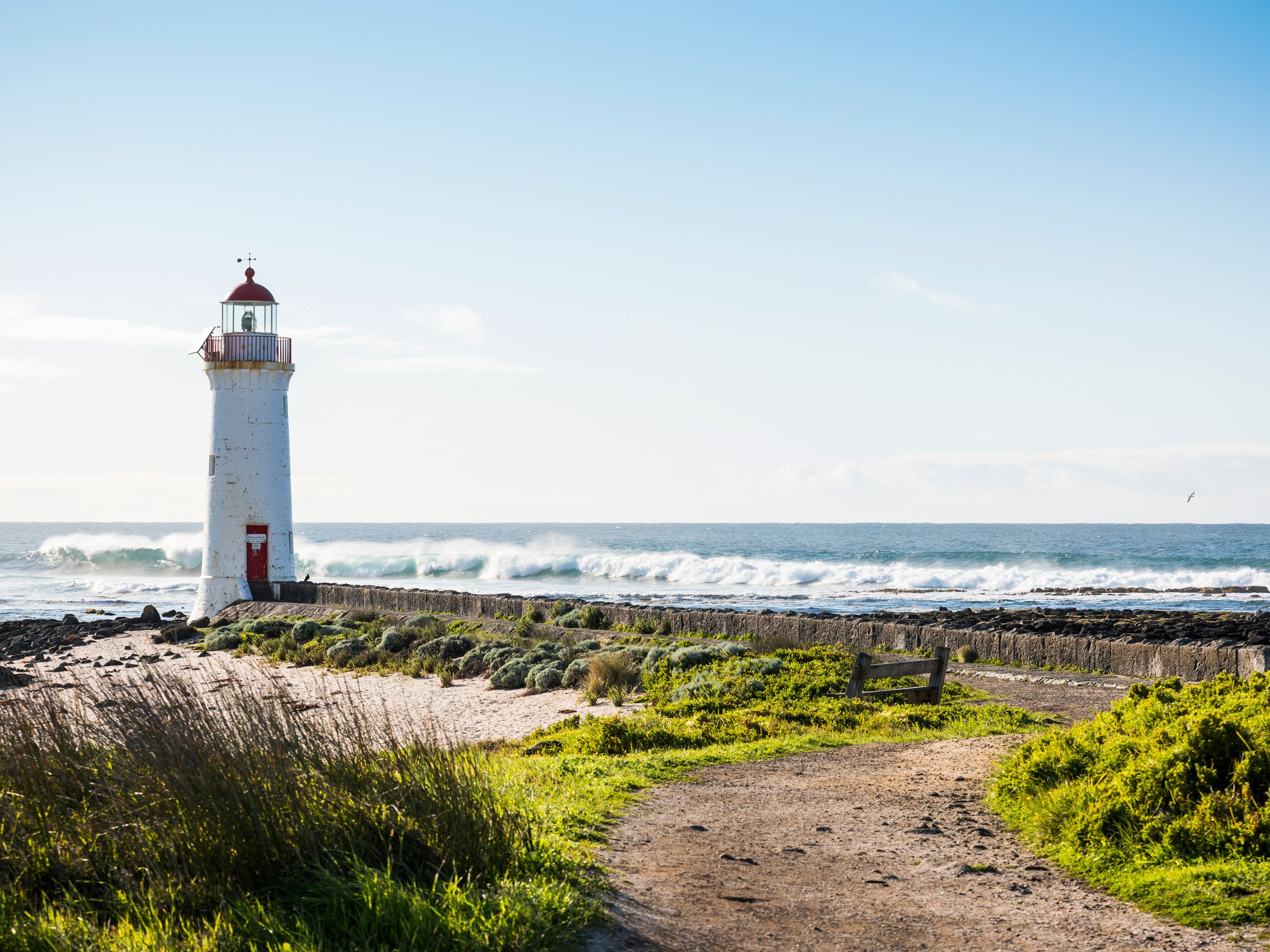 Lighthouse in Port Fairy on the Great Ocean Road