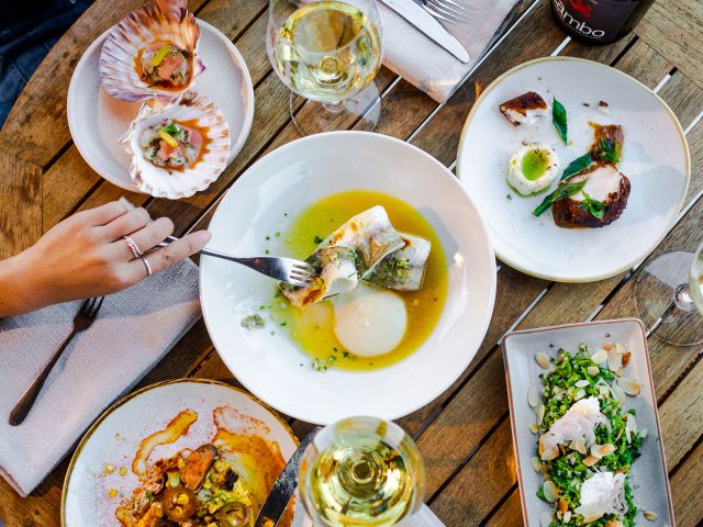 table spread at Sodafish in east gippsland victoria
