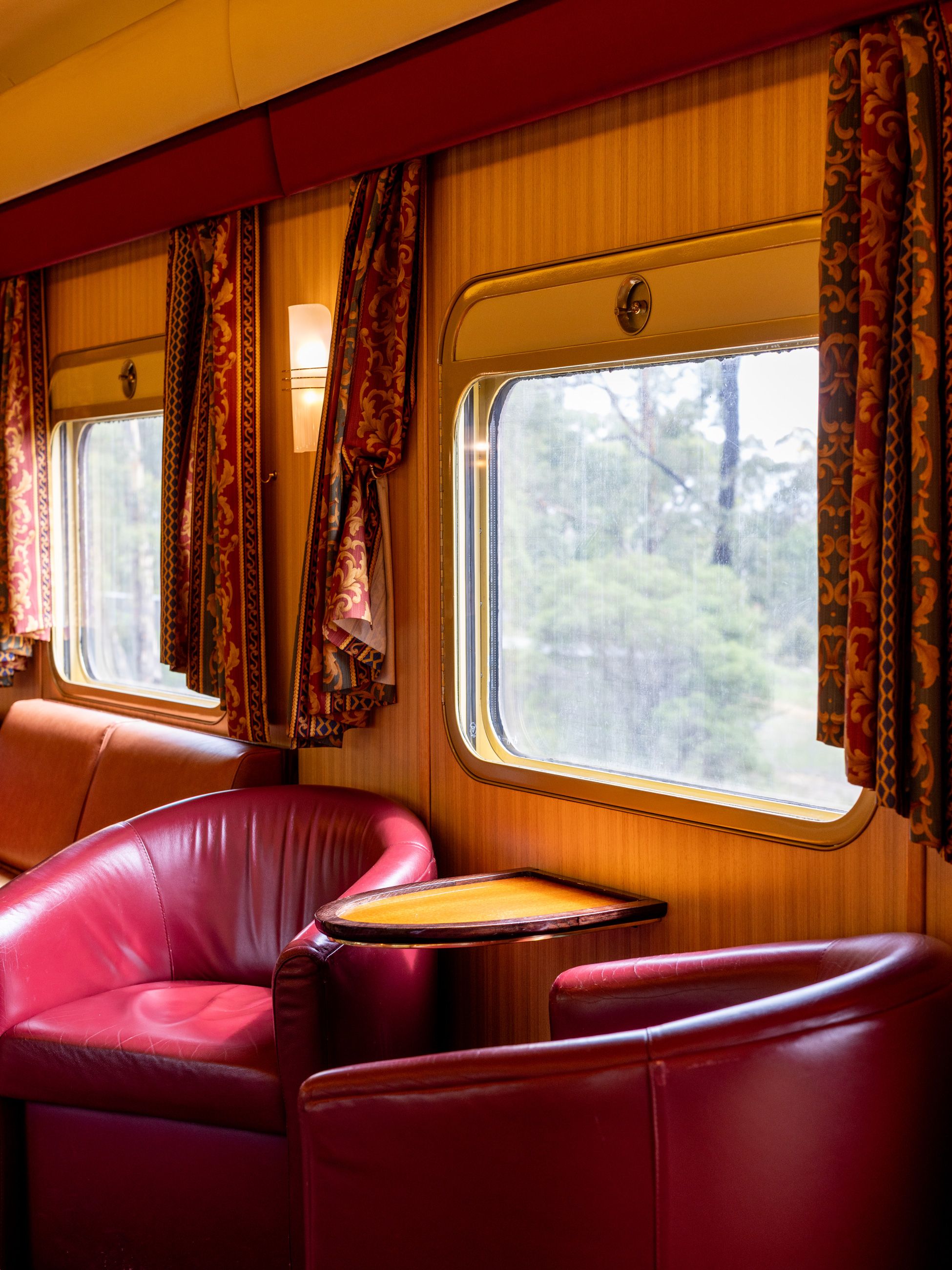 Interior of Southern Aurora Vintage Rail