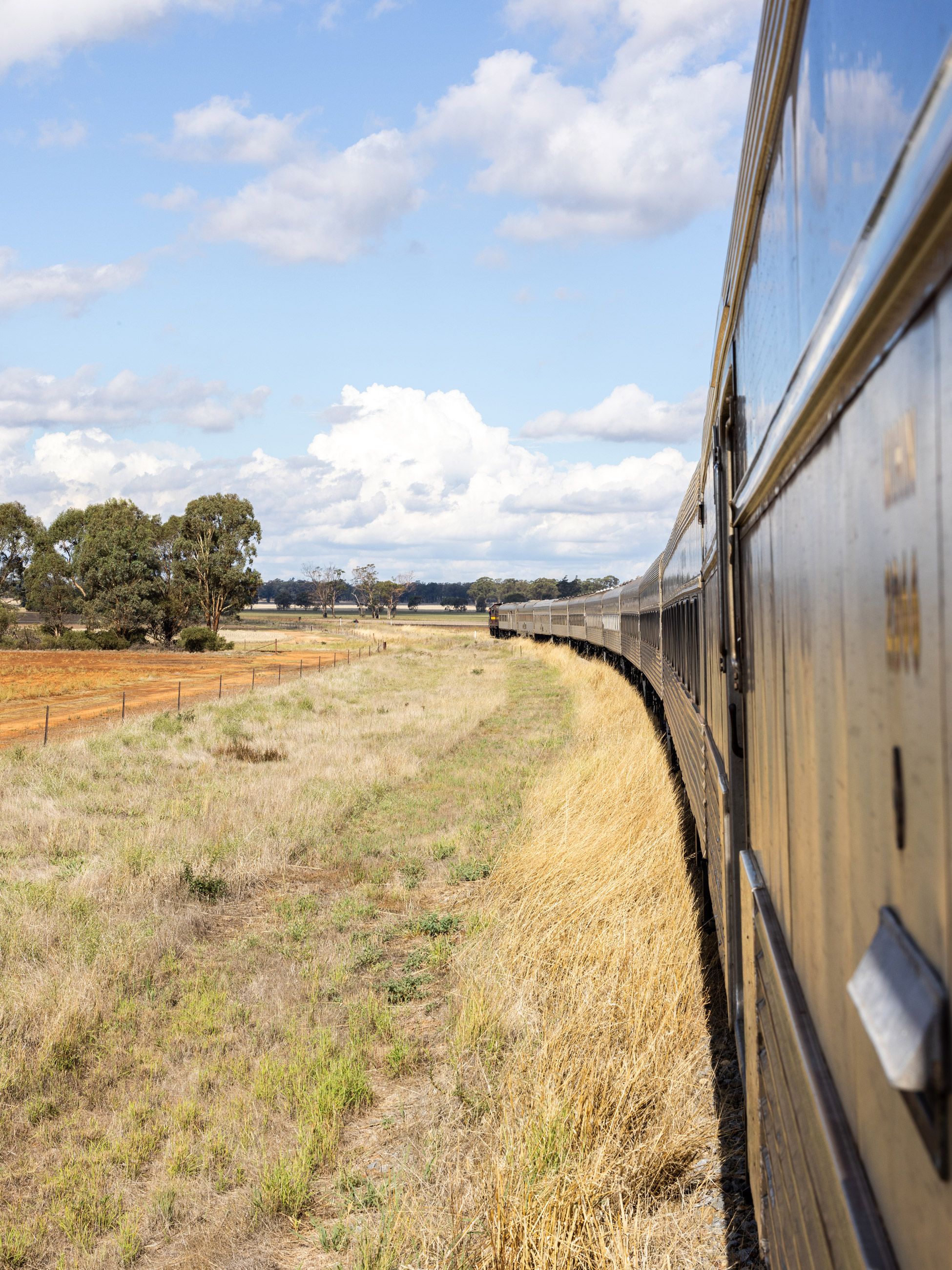 Southern Aurora travels through the Riverina