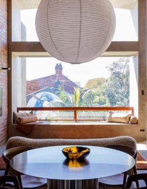 The living space of a modernist home in Sydney