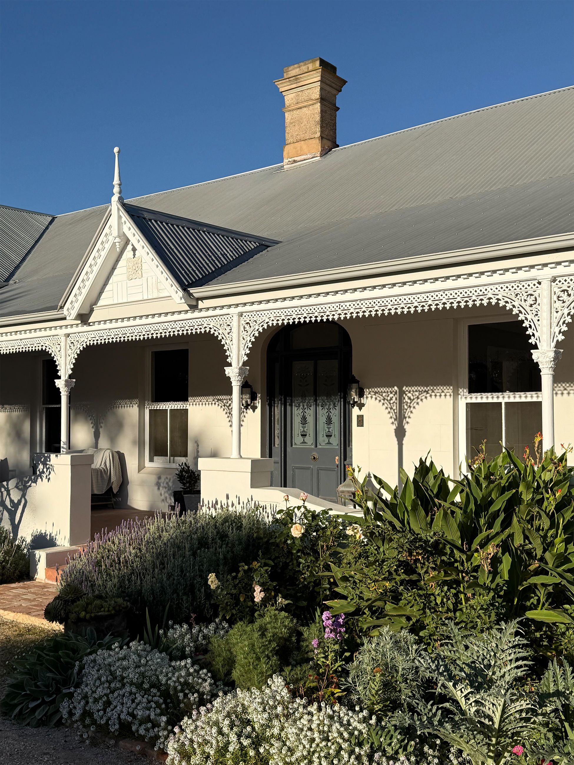 The white facade of Littlebourne Guest House