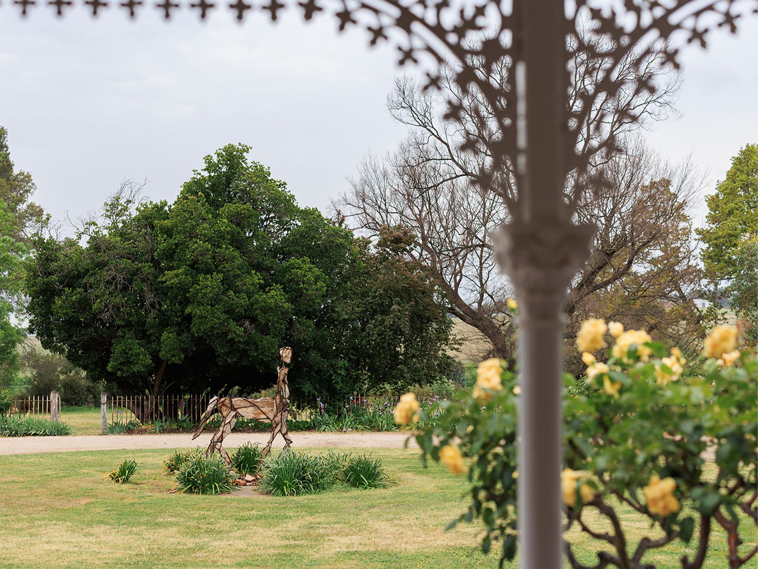 A centaur Sculpture by Nicole O'Regan at Littlebourne