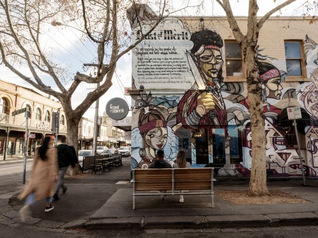 Street art at Swan St in Richmond