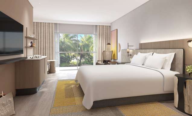 Guest room at hilton palm cove cairns resort and spa