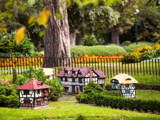 The charming Tudor-style cottages at Fitzroy Gardens, one of Melbourne's most picturesque attractions.