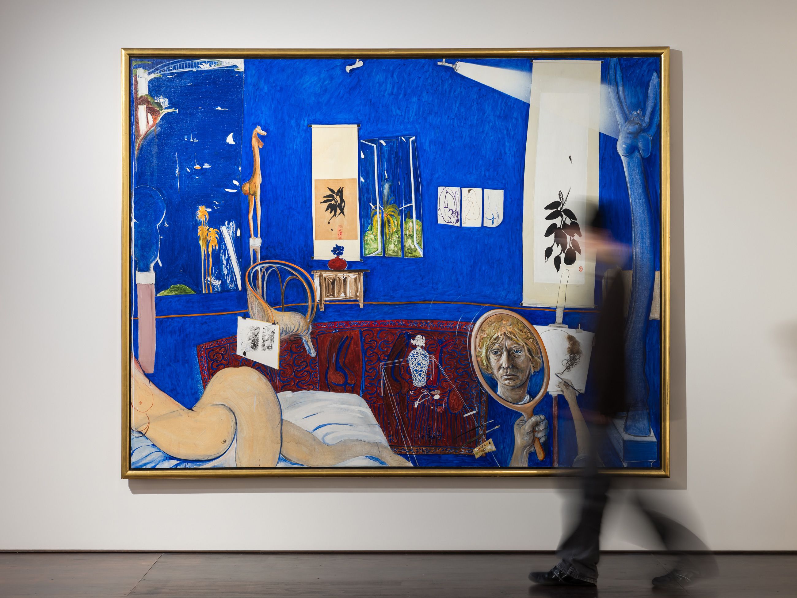 Brett Whiteley 'Self-portrait in the studio' 1975–76 at the Brett Whiteley Studio, Surry Hills