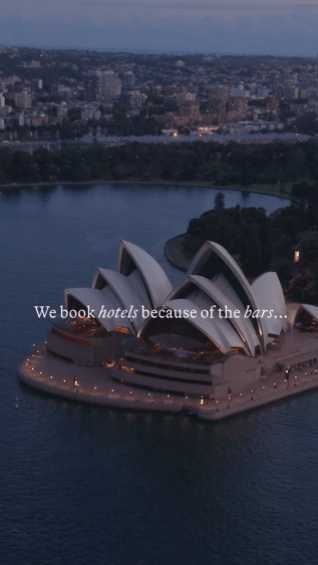 We book hotels because of the bars