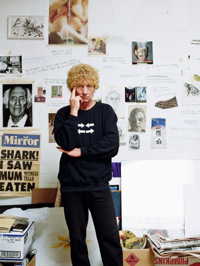 Brett Whiteley at his Raper Street studio,