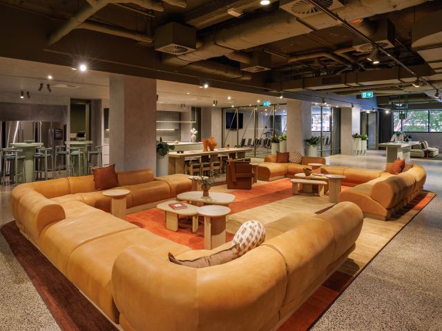 Modern living space at lyf on Elizabeth Melbourne, the perfect base for the ultimate Melbourne weekend.