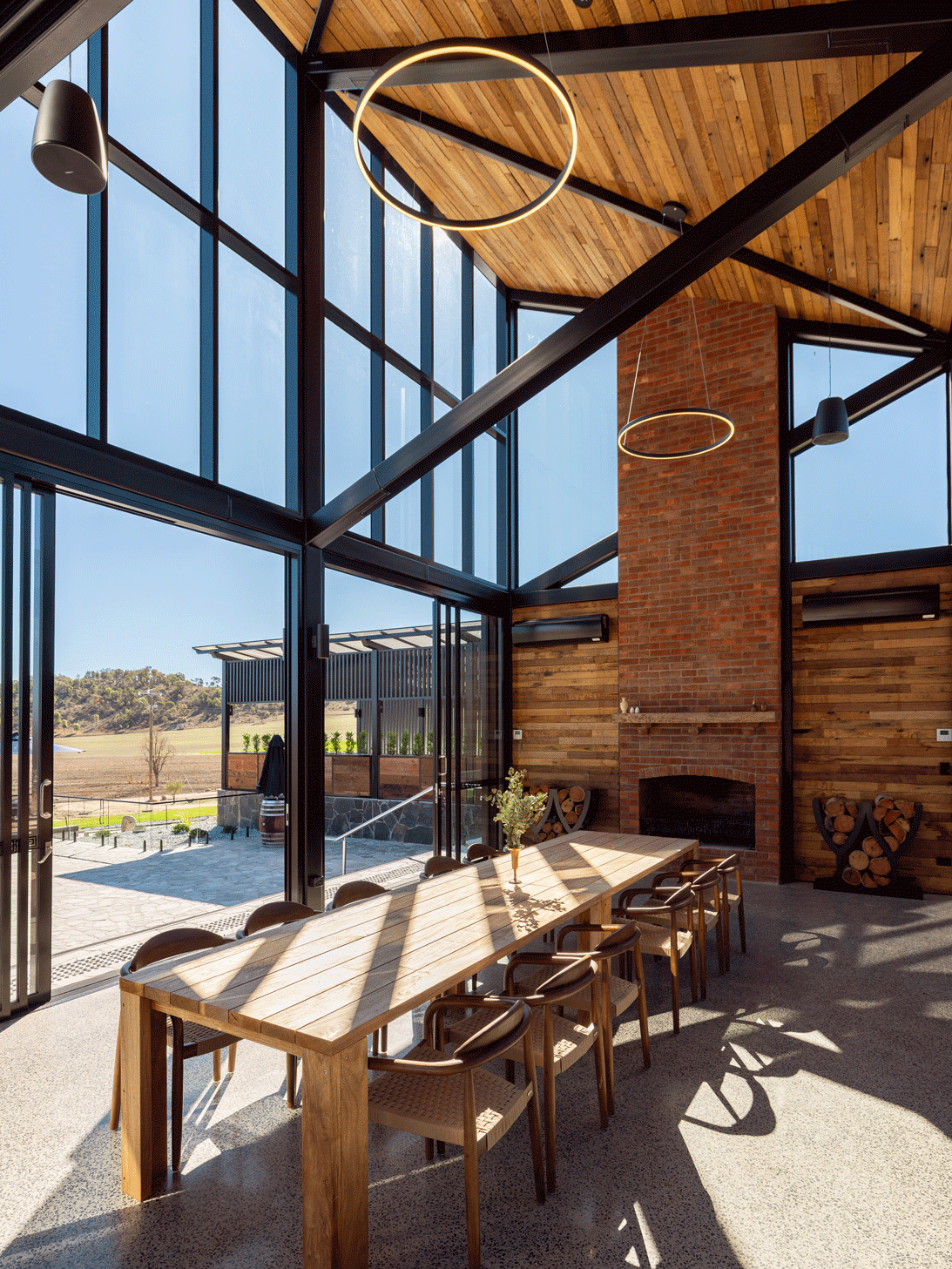 Meteroa Vineyard dining room