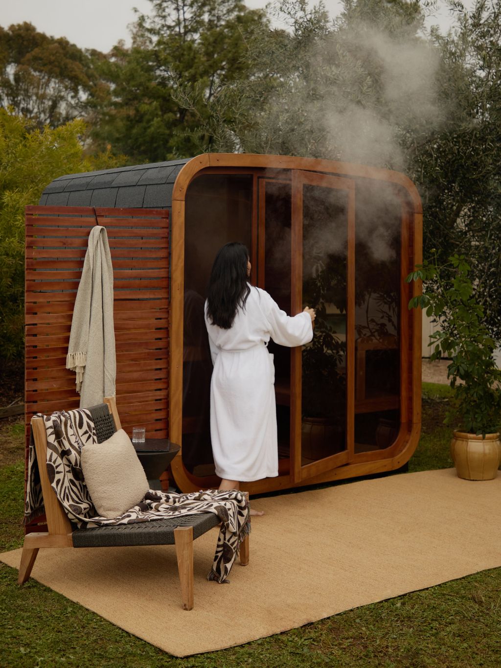 Lancemore Milawa Slow Season sauna in Victoria’s High Country