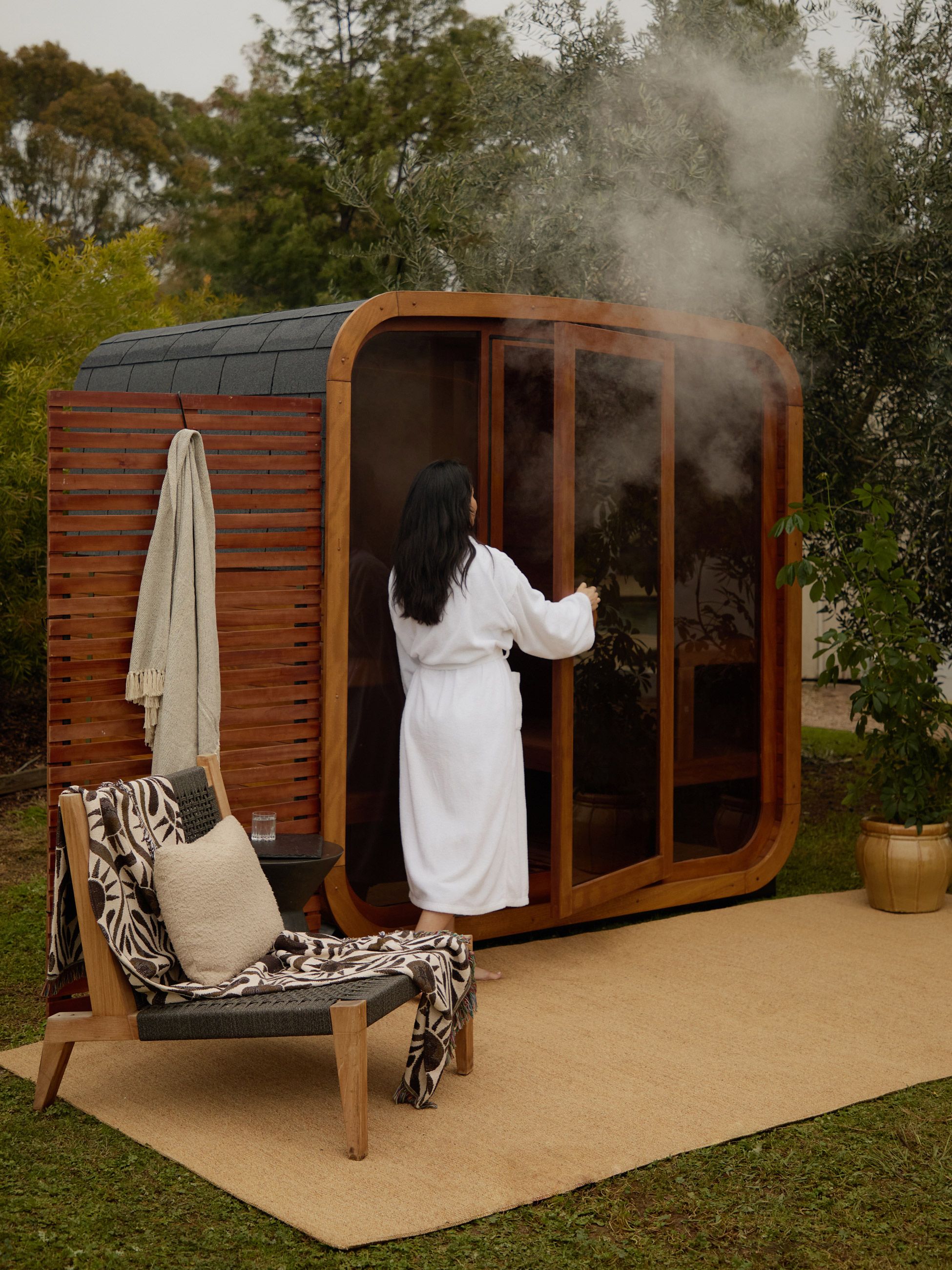 Lancemore Milawa Slow Season sauna in Victoria’s High Country
