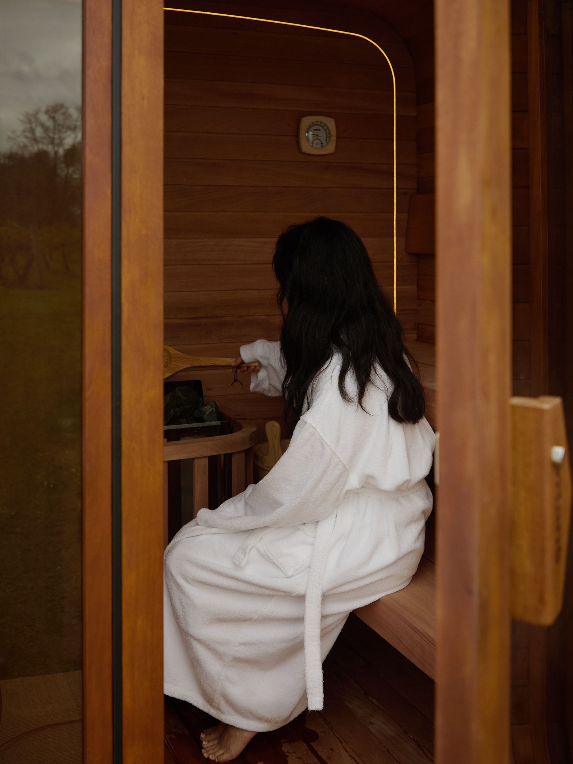 Lancemore Milawa Slow Season sauna in Victoria’s High Country