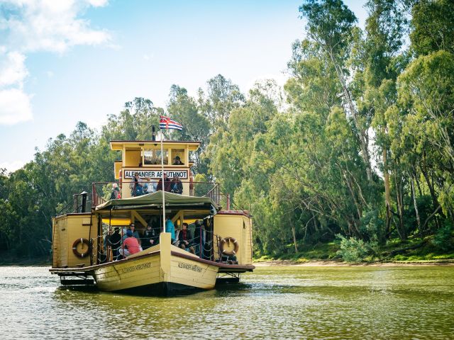 Paddle steamer on the Murray.