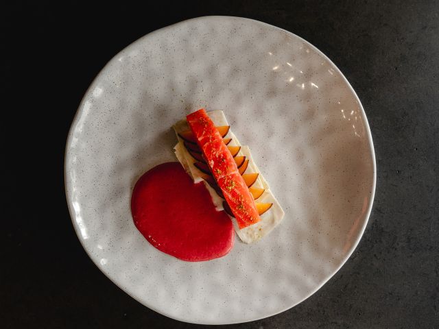 a dish served at Main St. Provedore Eatery & Espresso