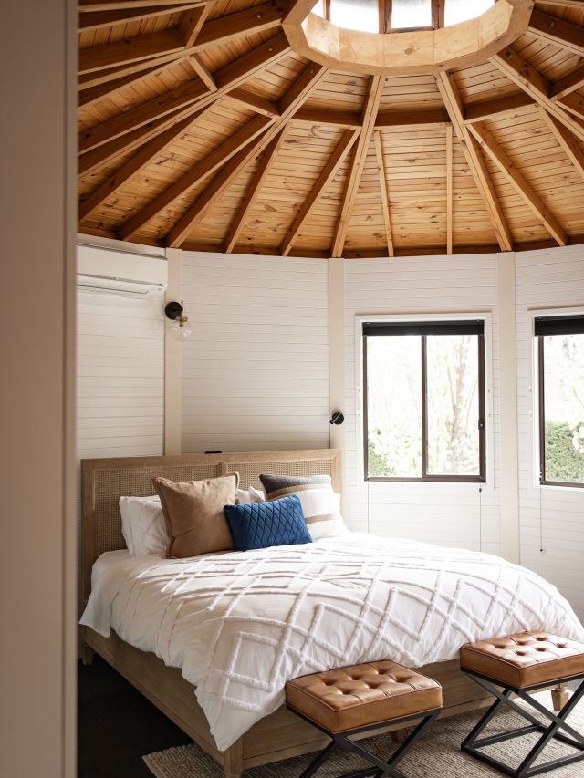 a yurt at Beltana Farm