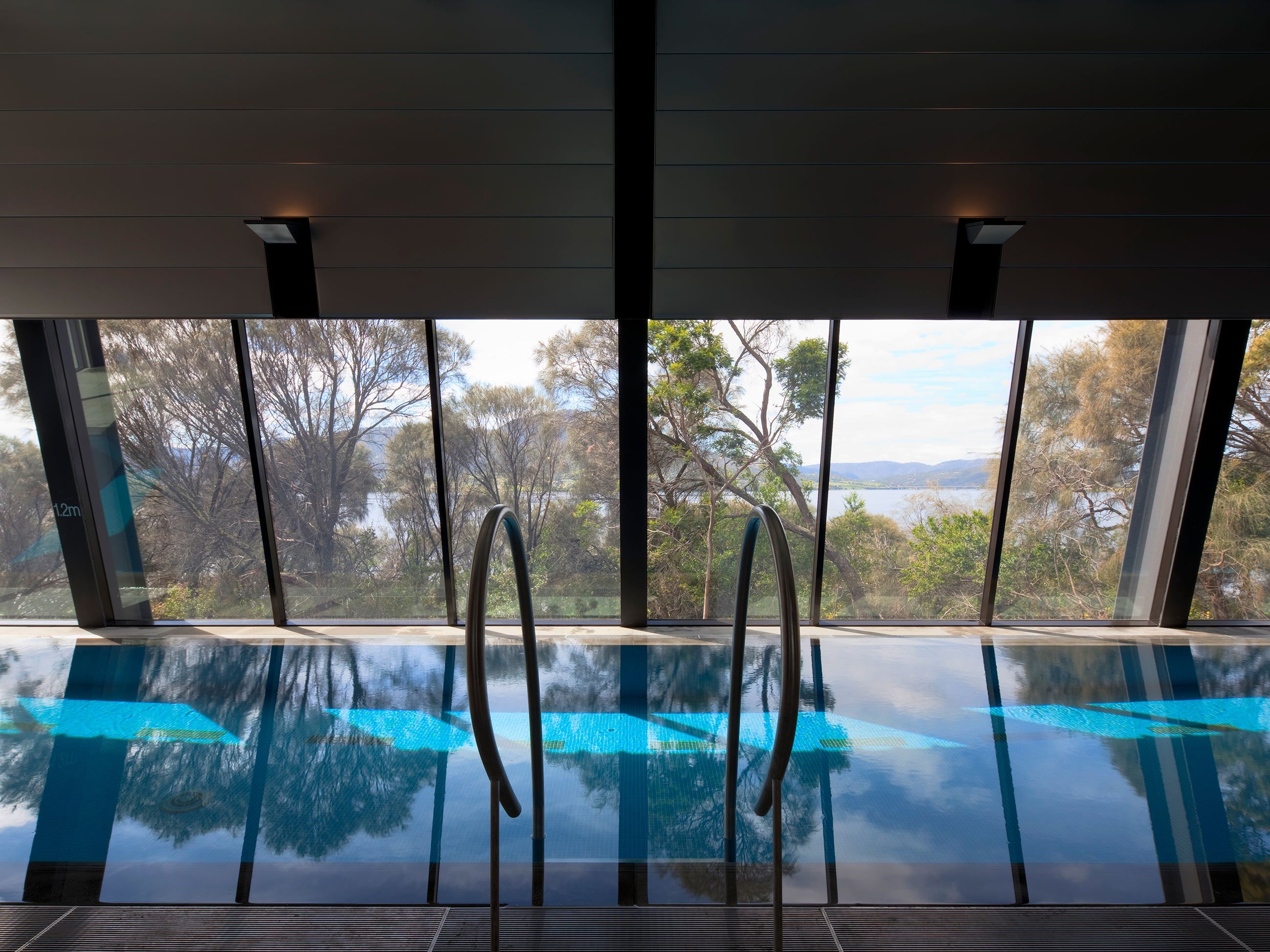 infinity pool at The Pavilions at Mona