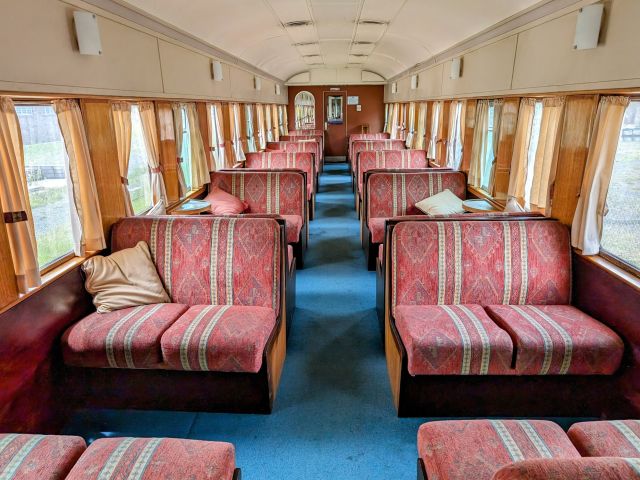 Kiama train red lounge