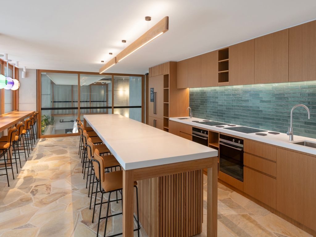 kitchen area at lyf Bondi Junction