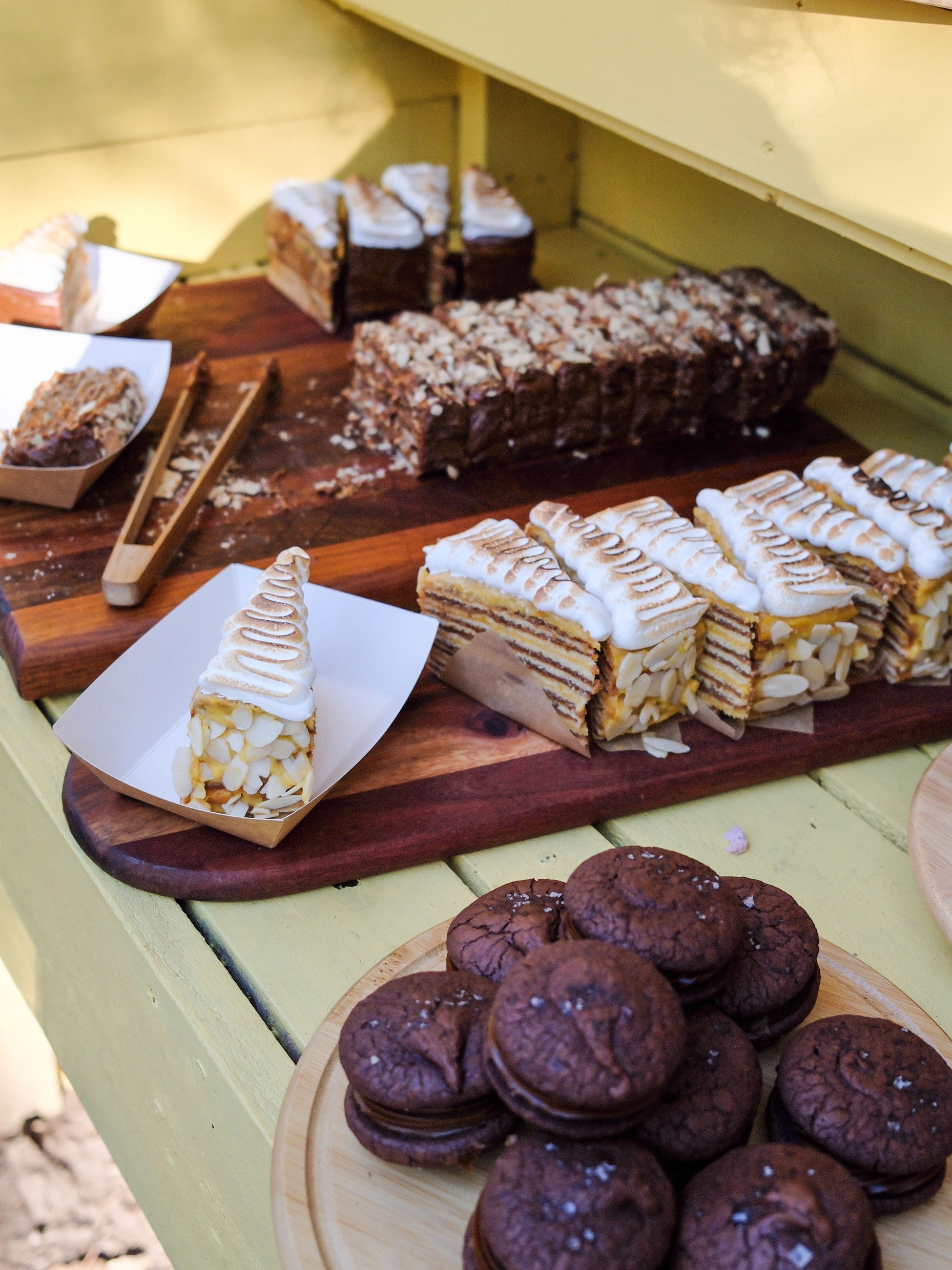 House of Suns micro-bakery in the Blue Mountains cake selection