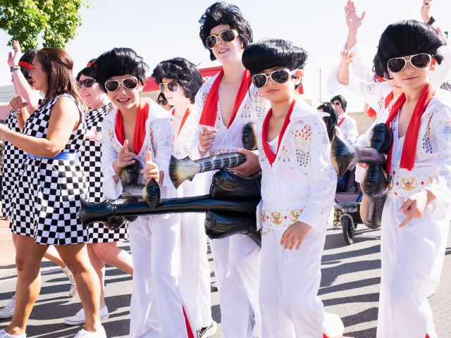 child elvis presley impersonators at the Parkes Elvis Festival