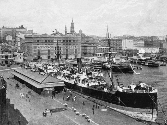 Historic image of Sydney during the late 19th century