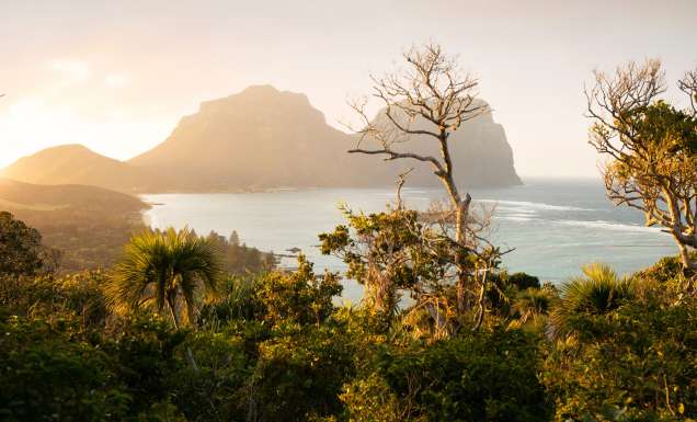 Lord Howe Island at sunset