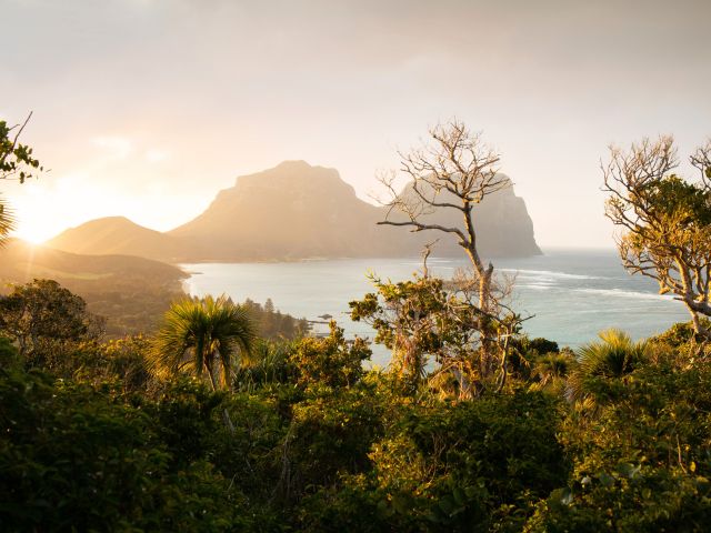 Lord Howe Island at sunset