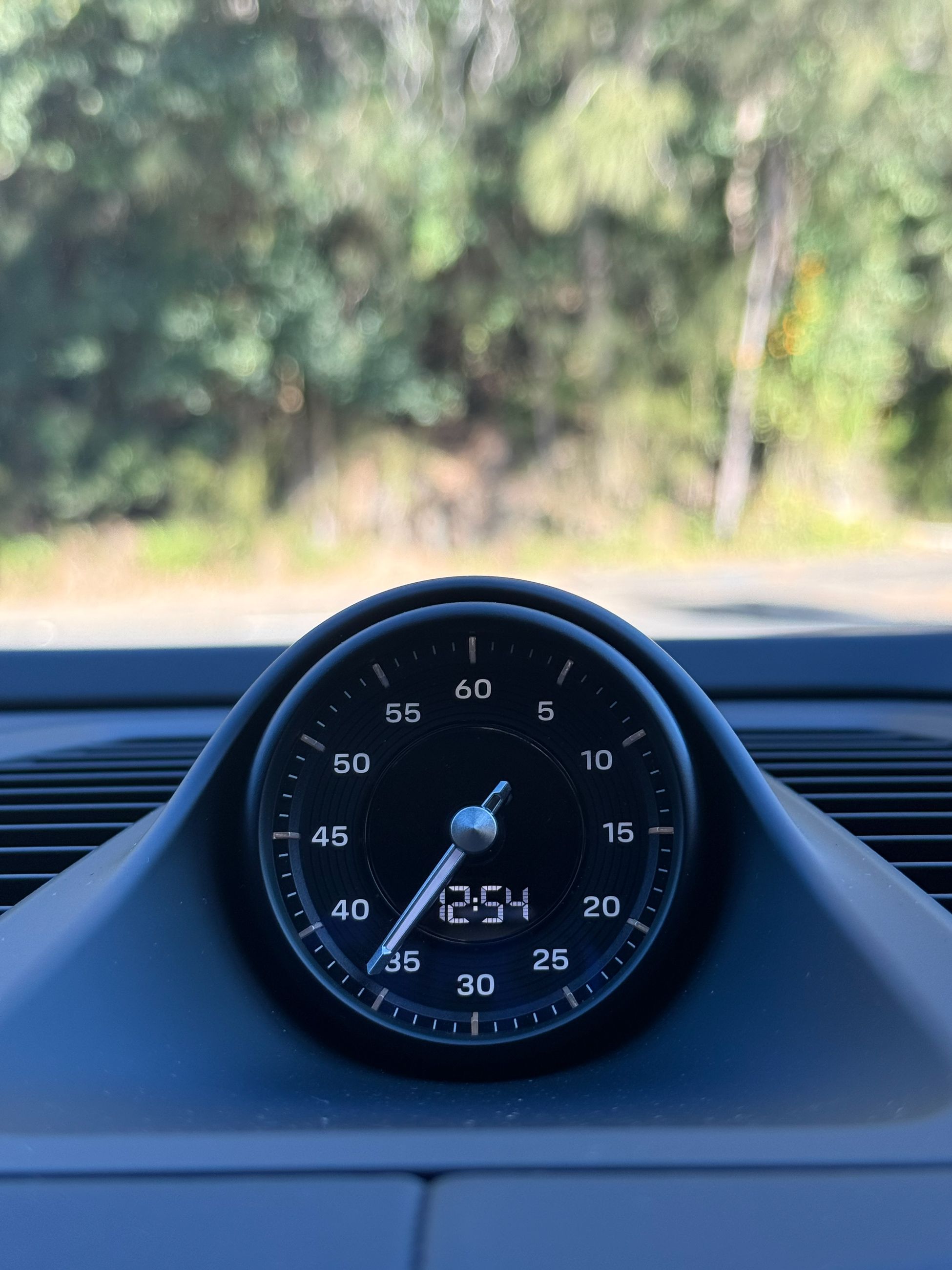 Porsche interior clock