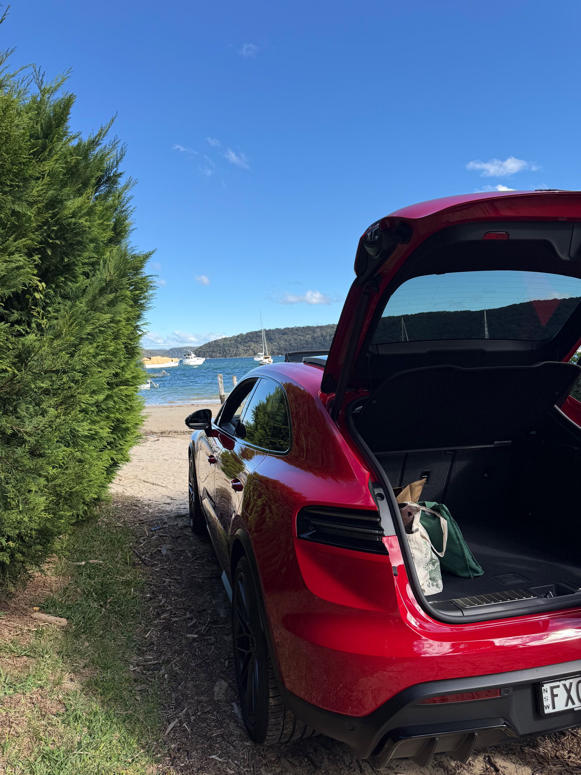 Unloading Porsche Macan GTS at Lilypad Palm Beach