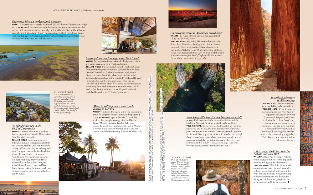 NT weekends print spread