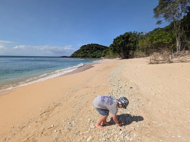 kid at the beach