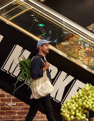 shopping at Adelaide Central Market