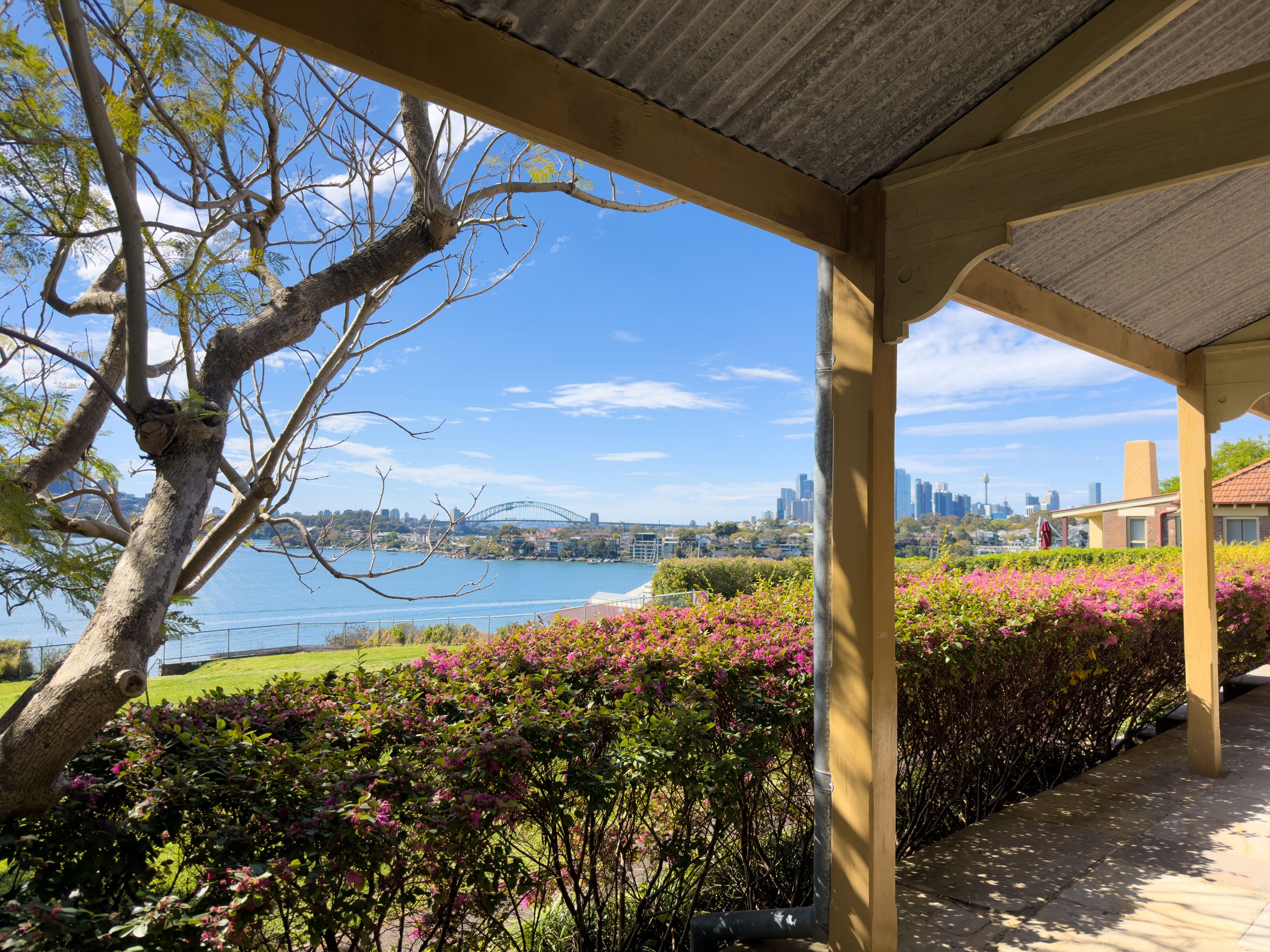 View of Sydney Harbour from Cockatoo Island