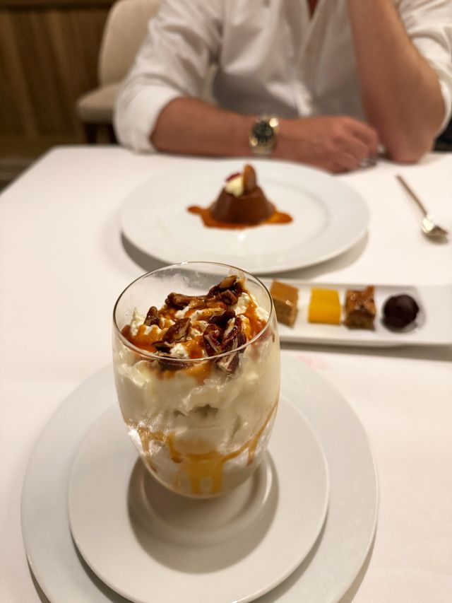 A delicious dessert served at The Restaurant.