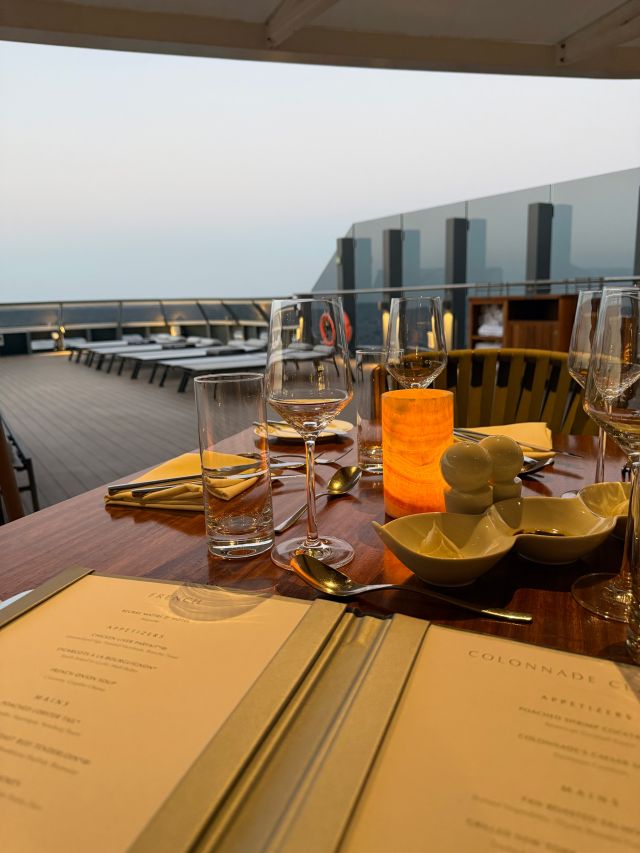 dinner at The Colonnade