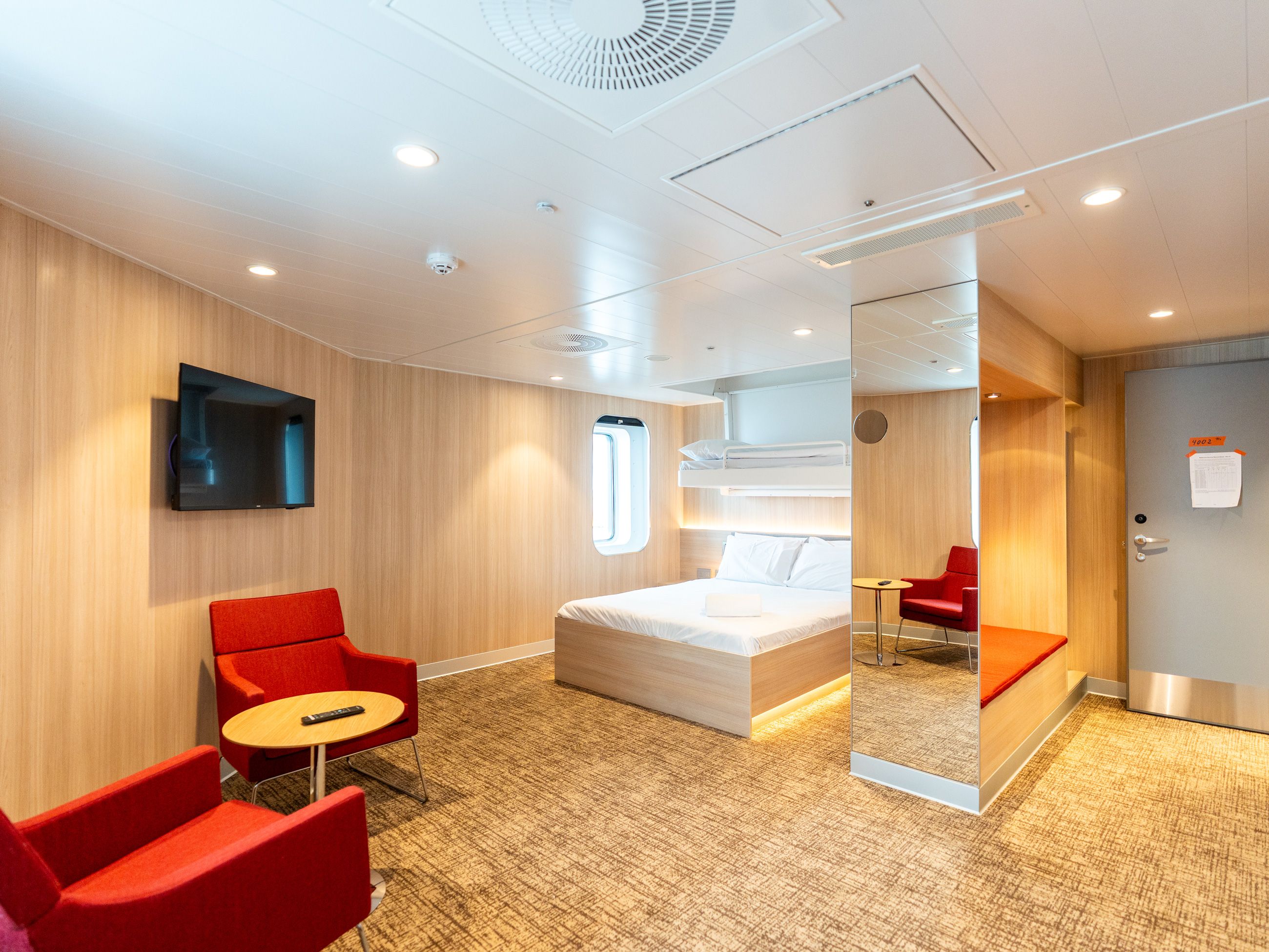 Double bed onboard new Spirit of Tasmania