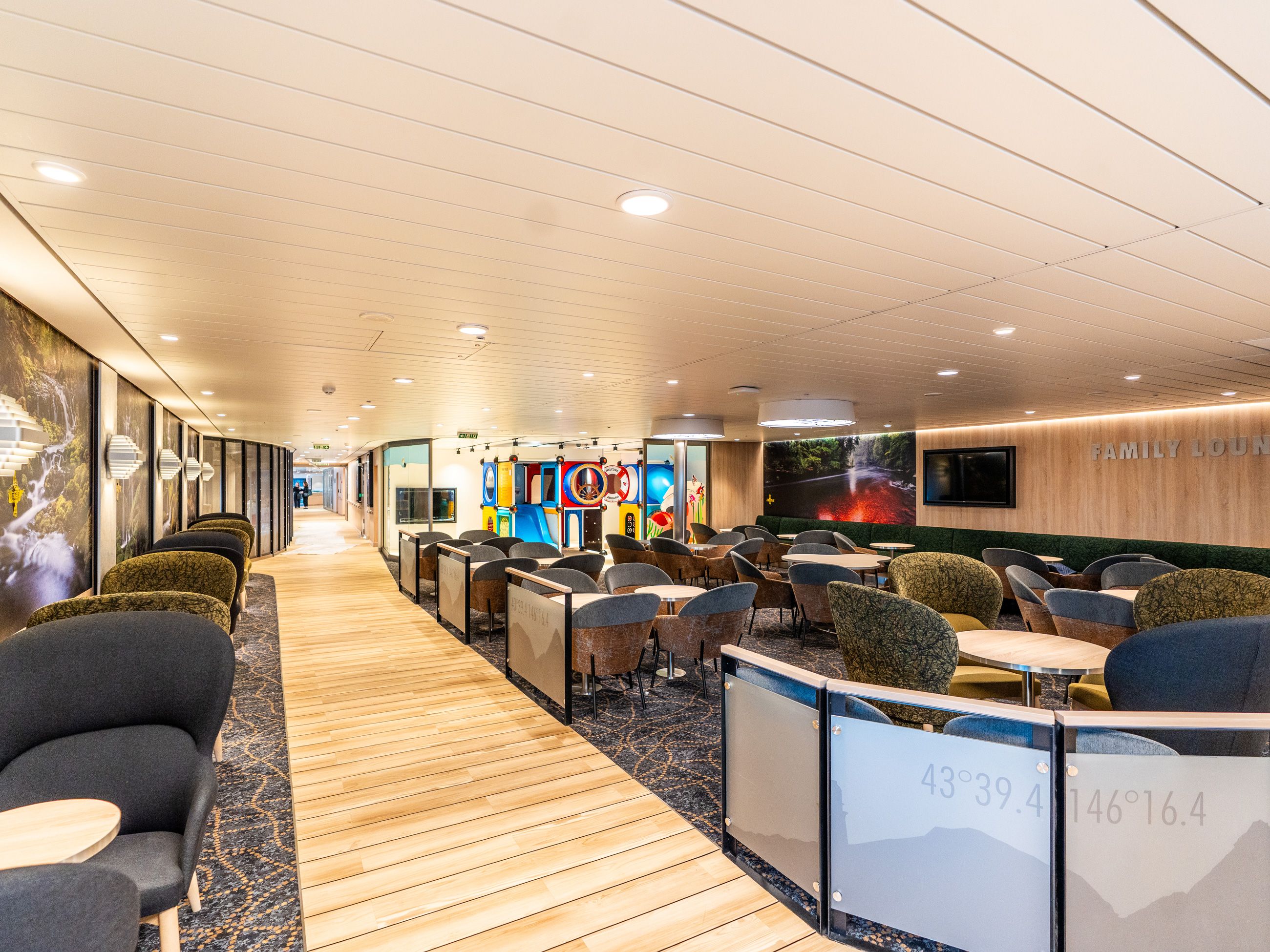 Family lounge with play area