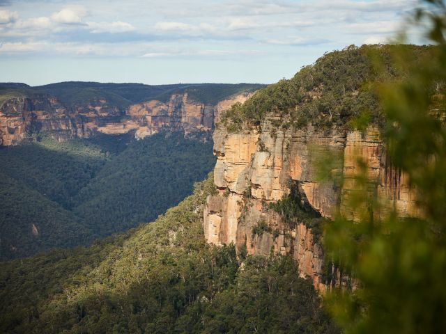 View of Govetts Leap in the Blue Mountains