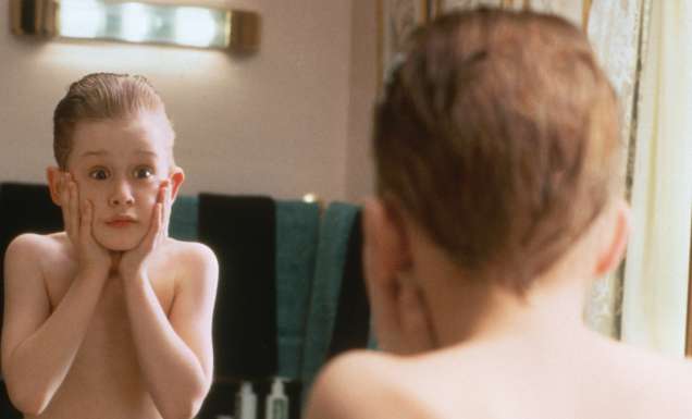 Macaulay Culkin as Kevin McCallister in Home Alone (1990)